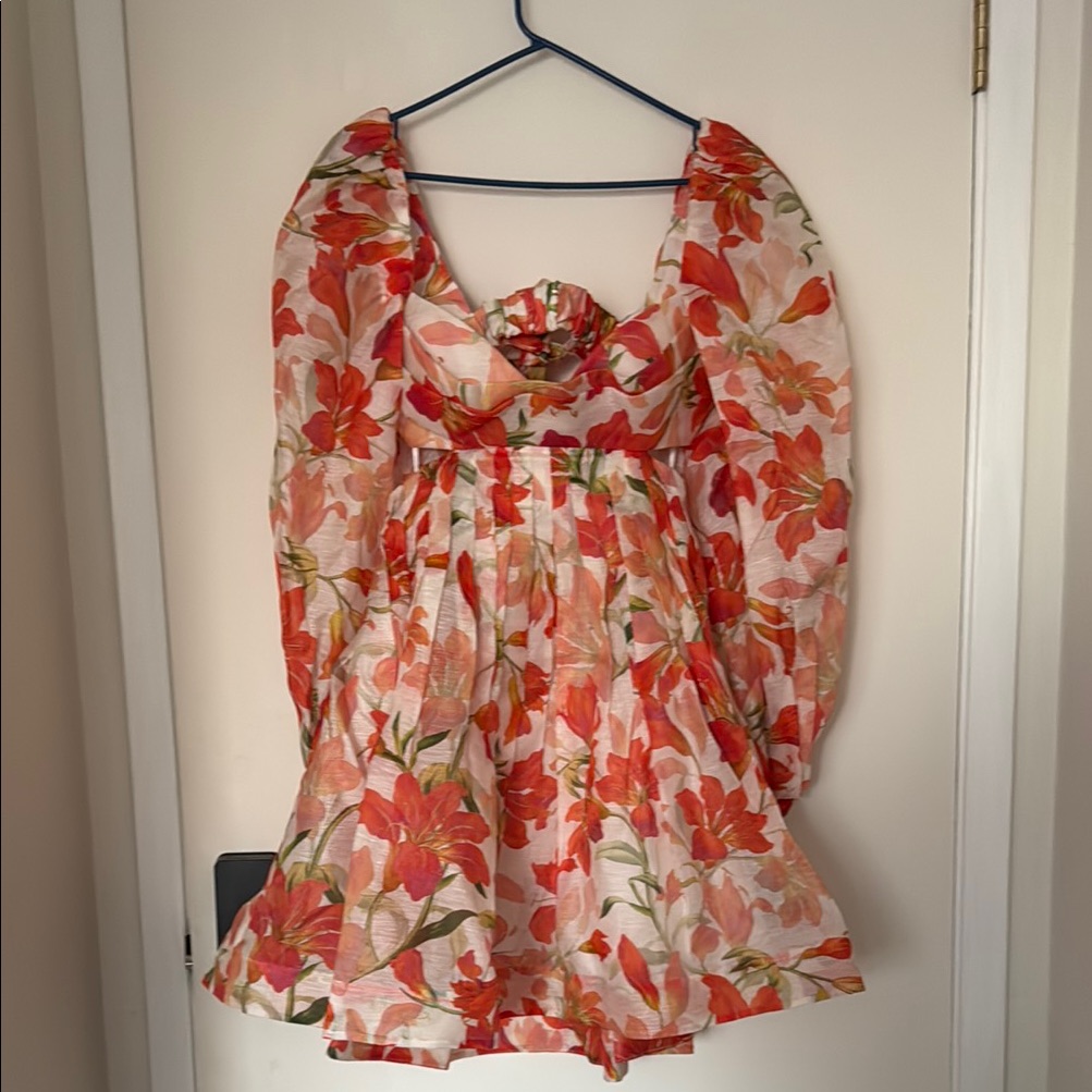 Zimmerman Floral Puff Sleeve Dress